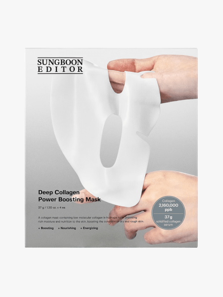 Sungboon Editor Deep Collagen Overnight Mask in branded component on a light gray background